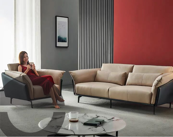 Sofa da bò Lanister - Băng 3 chỗ 2m2 9 Bộ 3 Sofa da bò nhập khẩu Lanister LVH-9024 NEW
